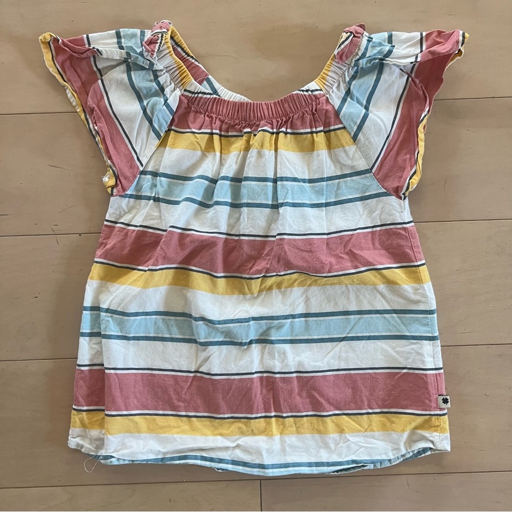 Lucky Brand girls size 6 striped blouse